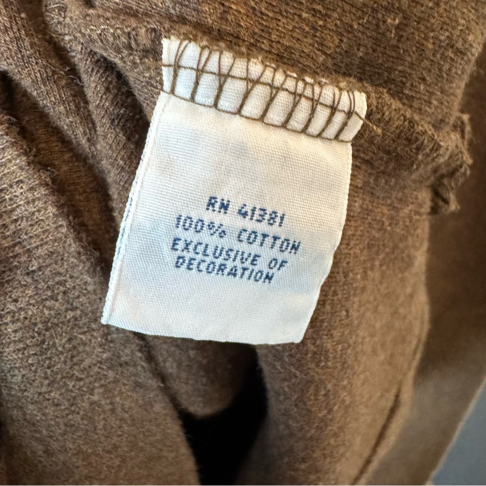 Polo Ralph Lauren Men's Estate Rib Cotton Quarter-Zip Pullover Brown Size XL - Picture 7 of 8